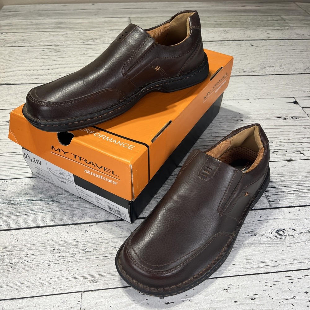Streetcars Scout Slip On Loafer‎ Brown Leather Men's 9.5 2W